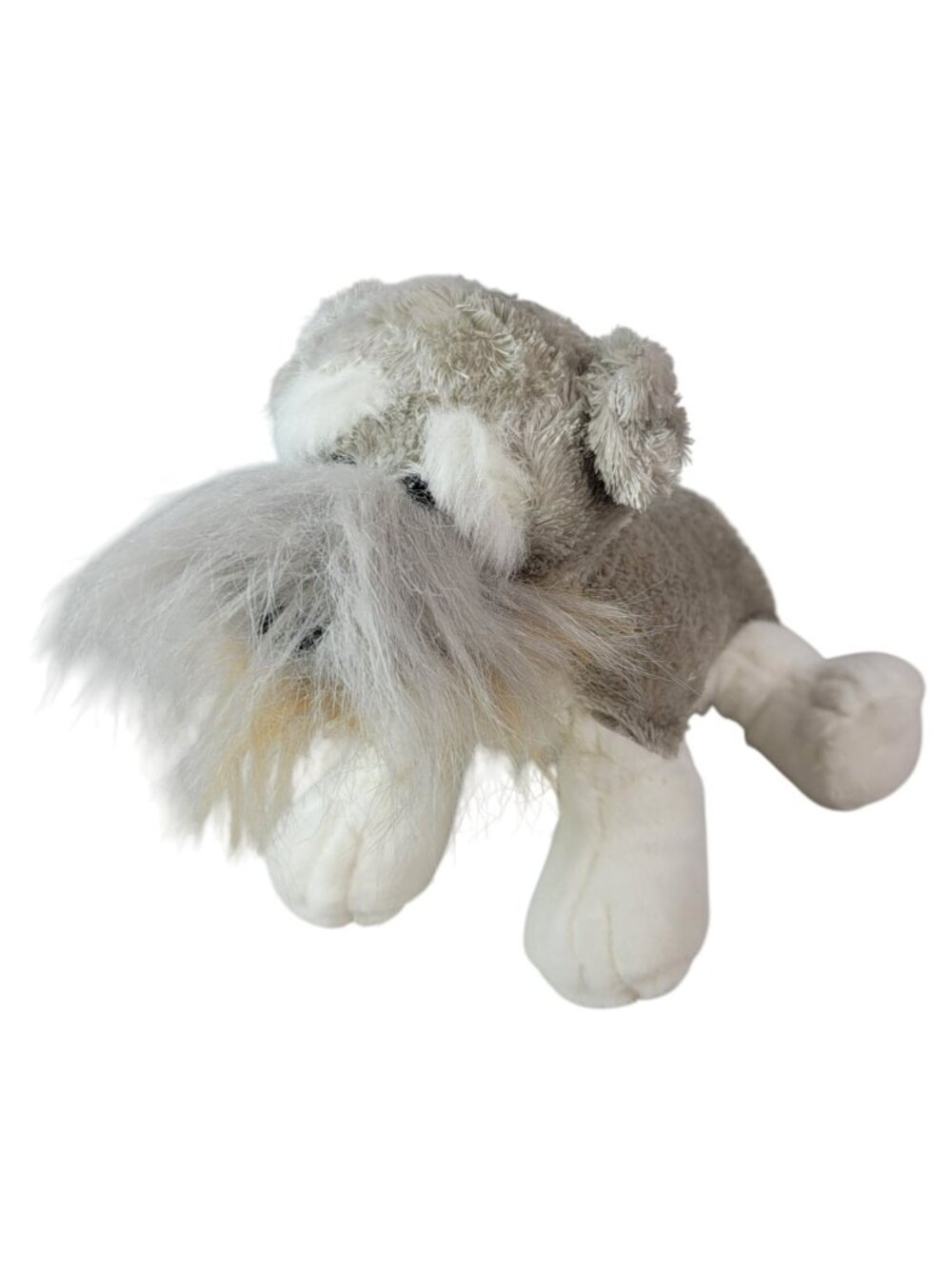 Webkinz Schnauzer Puppy Dog Plush Gray White Stuffed Animal No Codes Ganz HM159